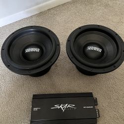 2 Sundown 12s Competition Subwoofers And 1500 Watt Skar Amp