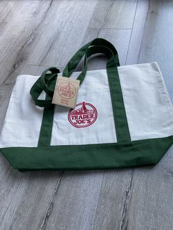 Trader Joe Green Reusable Tote Bag