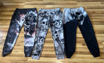 Lot of 3 Men’s Skull Sweatpants / Joggers - Size XL