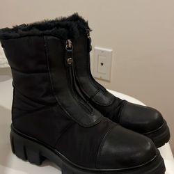 Fur Lined Chunky Sole Booties