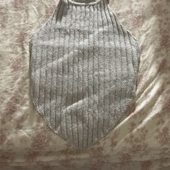Mock Neck Halter Top