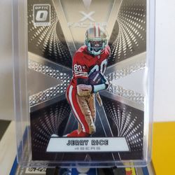 49ers Jerry Rice Die-Cut Card
