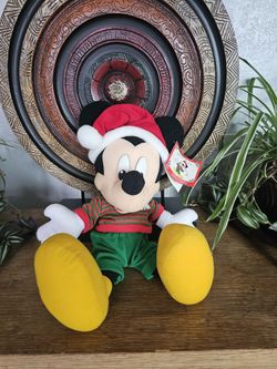Vintage Mickey Mouse Limited Edition Christmas Plush