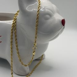 Rope Gold Chain 18k 🇮🇹🇨🇴 60 cm Longer 