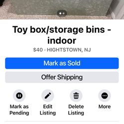 Toy Box / indoor Storage Bins