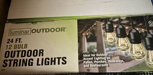 24 ft plug in outdoor string lights