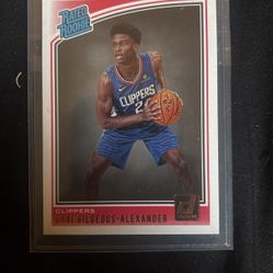 2018 Donnruss Rated Rookie Shia Gilgeous Alexander