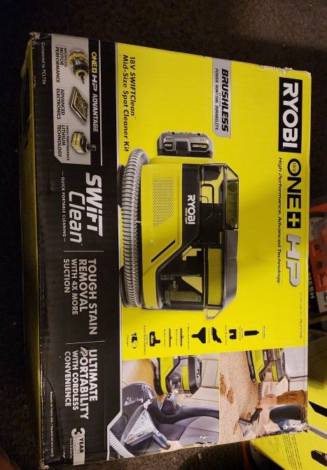 ONE+ HP 18V Brushless Cordless SWIFTClean Mid-Size Spot Cleaner with 4.0 Ah Battery and Charger