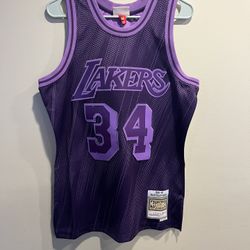 Shaquille O'Neal Lakers Mitchell & Ness Monochrome 96-97 Swingman Jersey Sz M