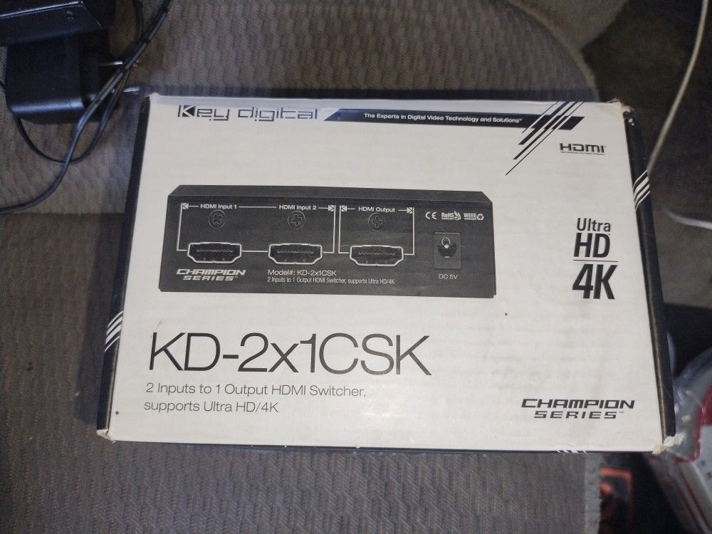 Key Digital KD-S2x1 HDMI Switcher