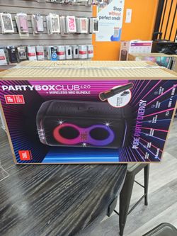 Jbl party box club 120 with Wireless Mic 🎤 bundle