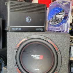 12inch Sub And Amplifier And Kit 