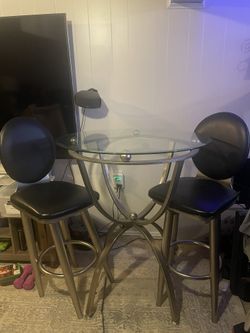 High Top Glass Table