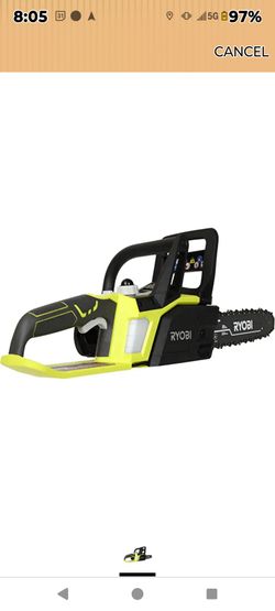 Chain Saw Ryobi  18-Volt Lithium+ Cordless Chainsaw, Battery and Charger included, used only ones, is like New.