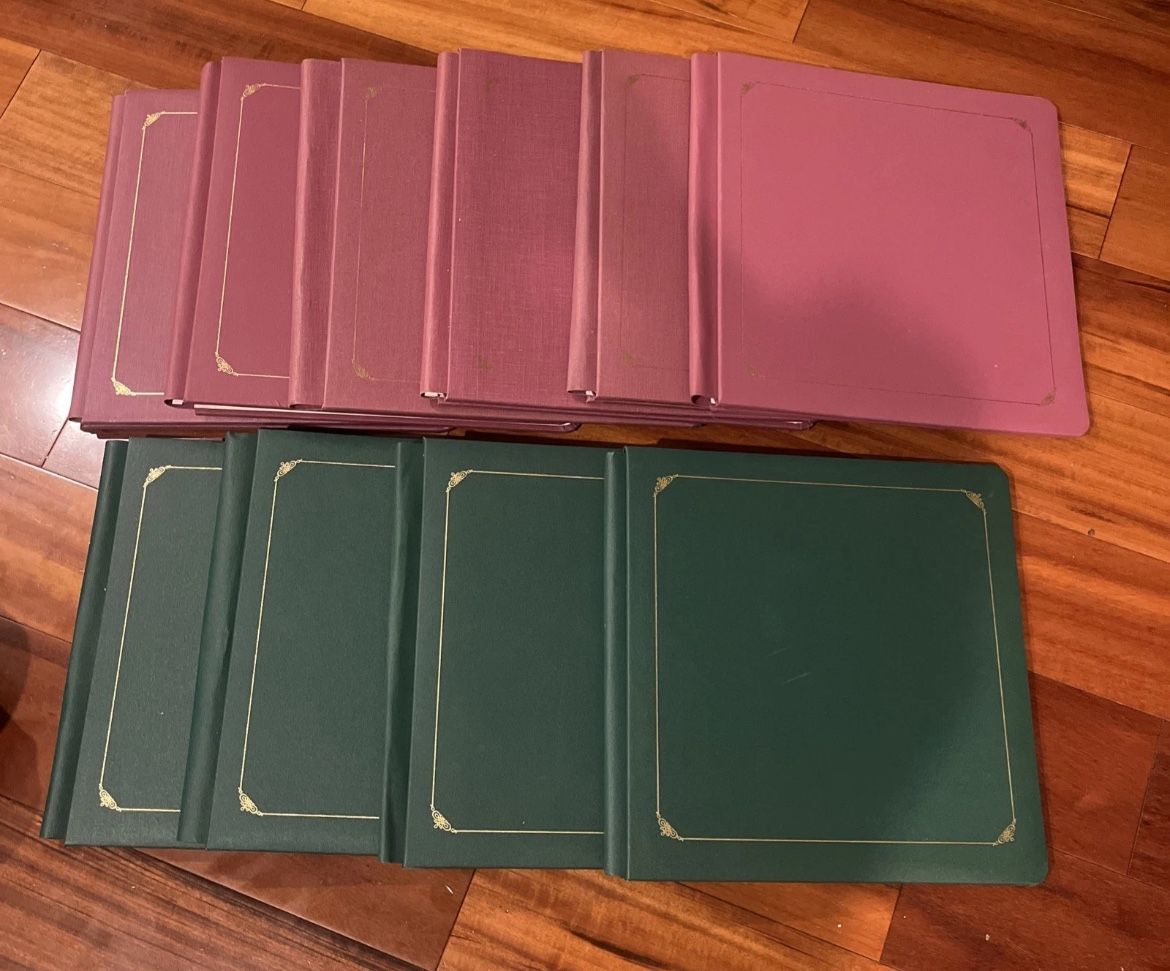 (10) Creative Memories 12 X 12 Albums Pre Owned Green Pink