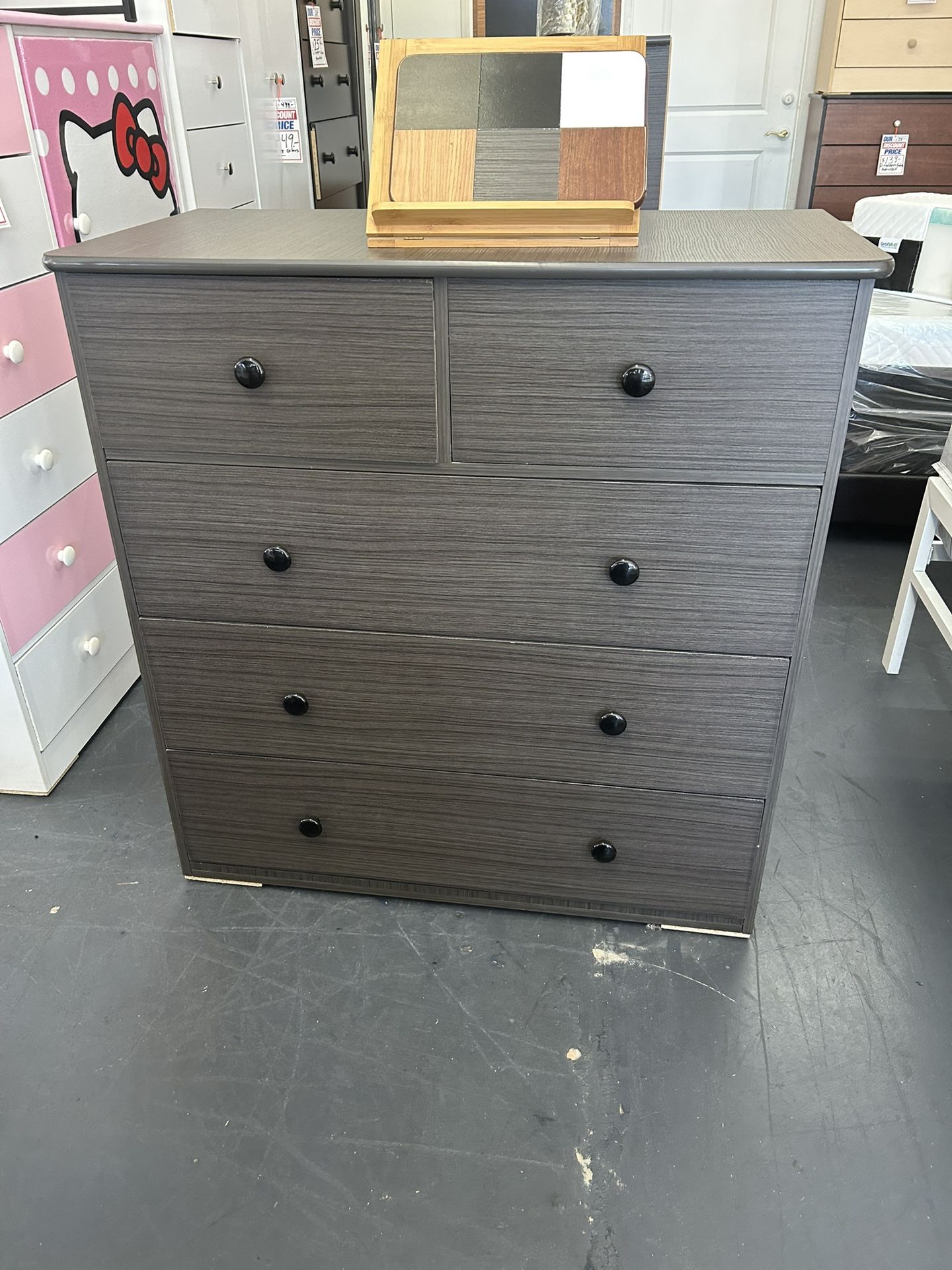 5 Drawers Jumbo Dresser Chest Available In Different Colors
