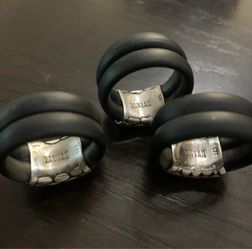 Mens Silver Rubber ring design from Yanvan