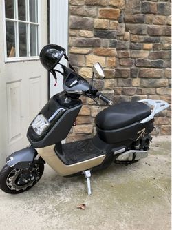Electric Vespa scooter moped