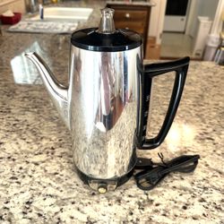 VINTAGE (GE Brand) ELECTRIC PERCOLATOR