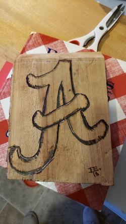 Hand burned on reclaimed wood,can do any detail any name/team/year/etc