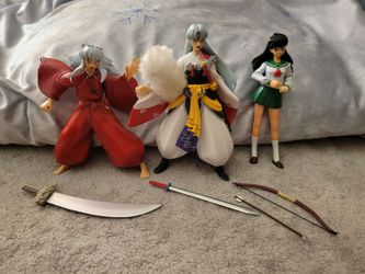 Inuyasha  3 Figure By Toynami  6”