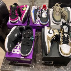 Sb Dunk, Jordan 1 Mid And Sb Ishod Brand New 