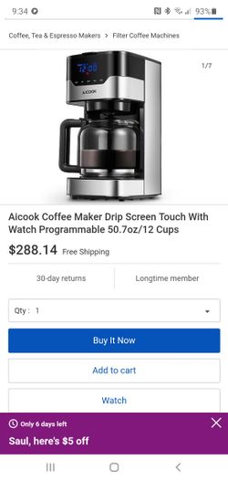 alcook coffee maker md-259t