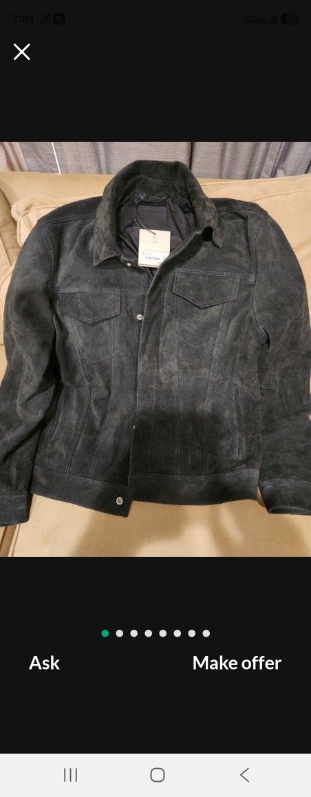 All Saints Leather Jacket Size XXL Brand New
