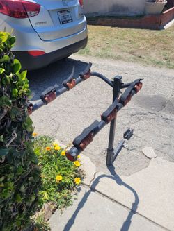 Bicycle rack for trailer hitch