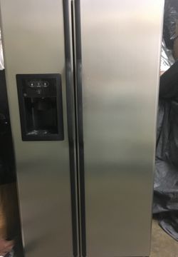 Ge profile stainless steel side by side refrigerator