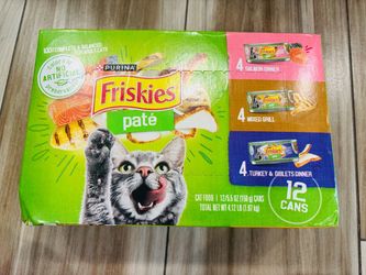 Purina Friskies Pâté Wet Cat Food 12-Can Variety Pack
