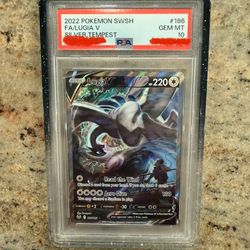 Lugia V 186 Full Art Silver Tempest PSA GEM MT 10