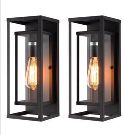 Classic Outdoor Wall Sconce 1 Light Matte Black