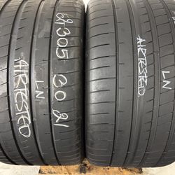 2 Tires 305 30 21 Goodyear Eagle F1 Asymmetric 3 Like New No Repairs