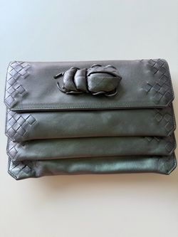 Bottega Veneta Beetle Leather Clutch