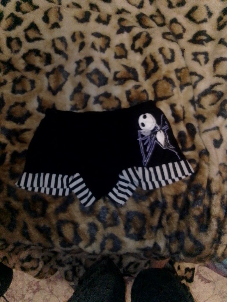 Nightmare Before Christmas Pj Shorts Medium 