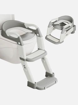Training Ladder Potty, 3-in1, Gray, Unisex Toilet Training, BC-1037