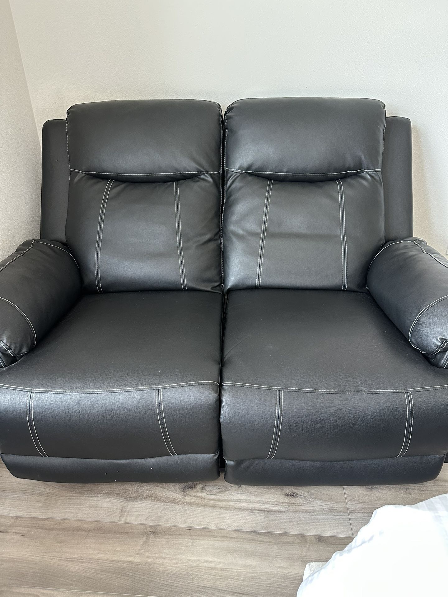 Leather Reclining Sofa
