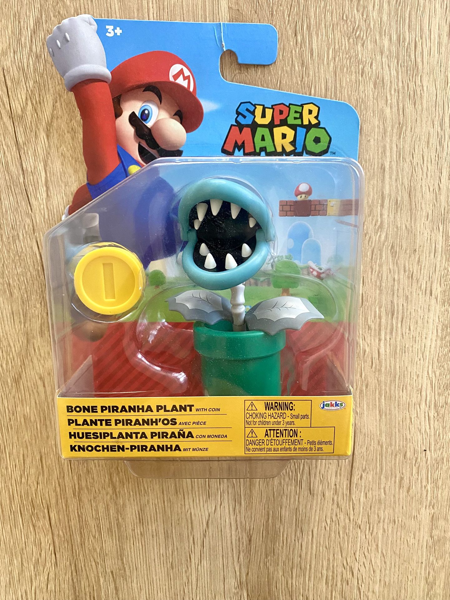 World Of Nintendo Super Mario Bone Piranha Plant Figure