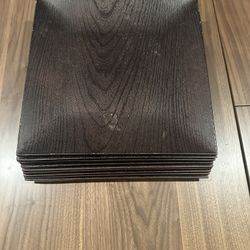 2 Type (14) Of Placemats Dark Wood