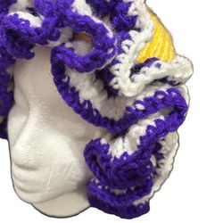 Crocheted Ruffled Hats