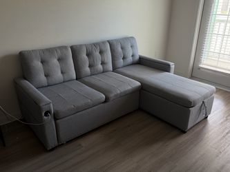 Sleeper Sectional Sofa Bed with Storage