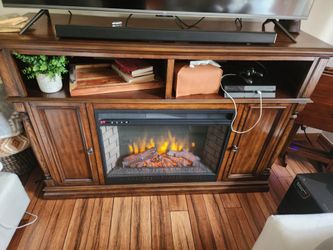 Fireplace TV entertainment center