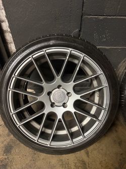 20 inch staggered Rims and Tires
