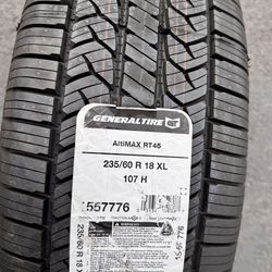 Single (1) 235 60 18 General Altimax RT45 All Season Tire