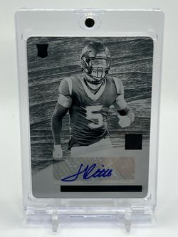 2022 Panini Impeccable Jalen Pitre Autograph (Printing Plate) One of One Rookie No.156