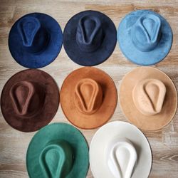 63 Women’s Stylish Rancher Hats – Vegan Felt, Various Colors – High Quality!
