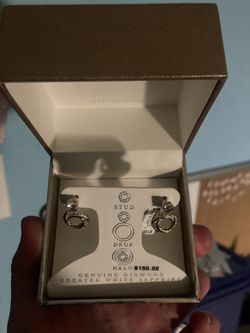 Genuine Diamond Created Sapphire