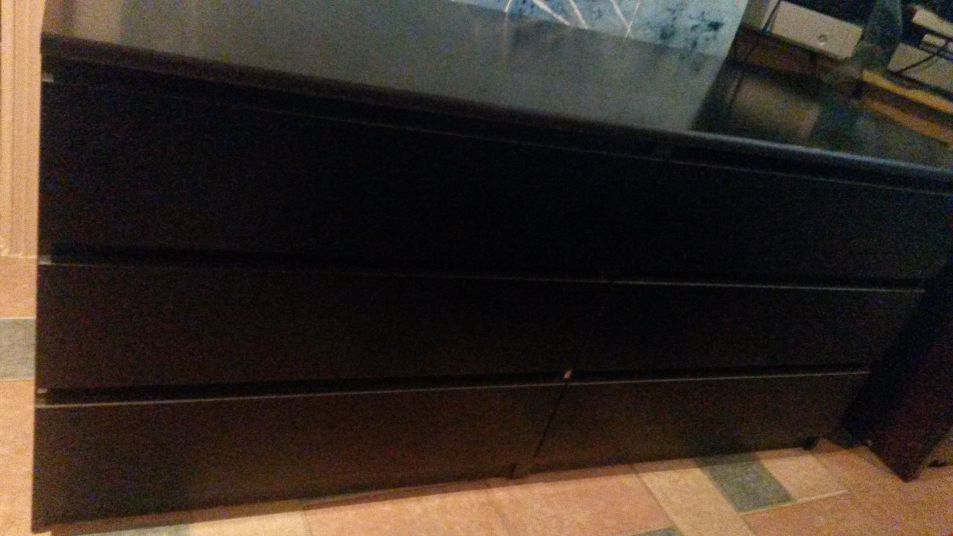 New Solid wood black dresser