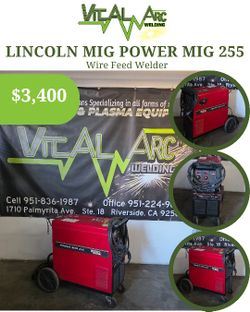 0185 - LINCOLN MIG POWER MIG 255 – Wire Feed Welder / VITAL ARC WELDING